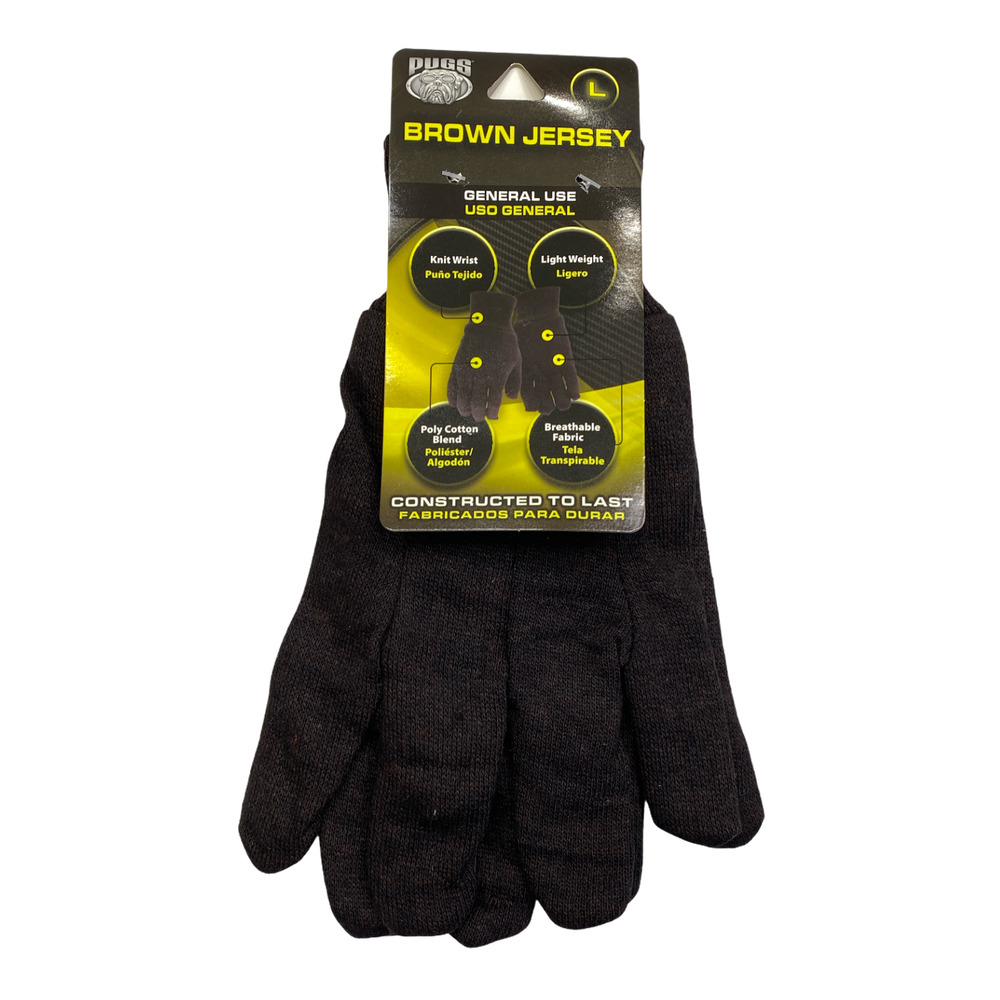 PUGS Jersey Lightweight Gloves Sz Large